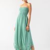 Women Tiare Hawaii Maxi Dresses | La Mer Maxi Dress Embroidered