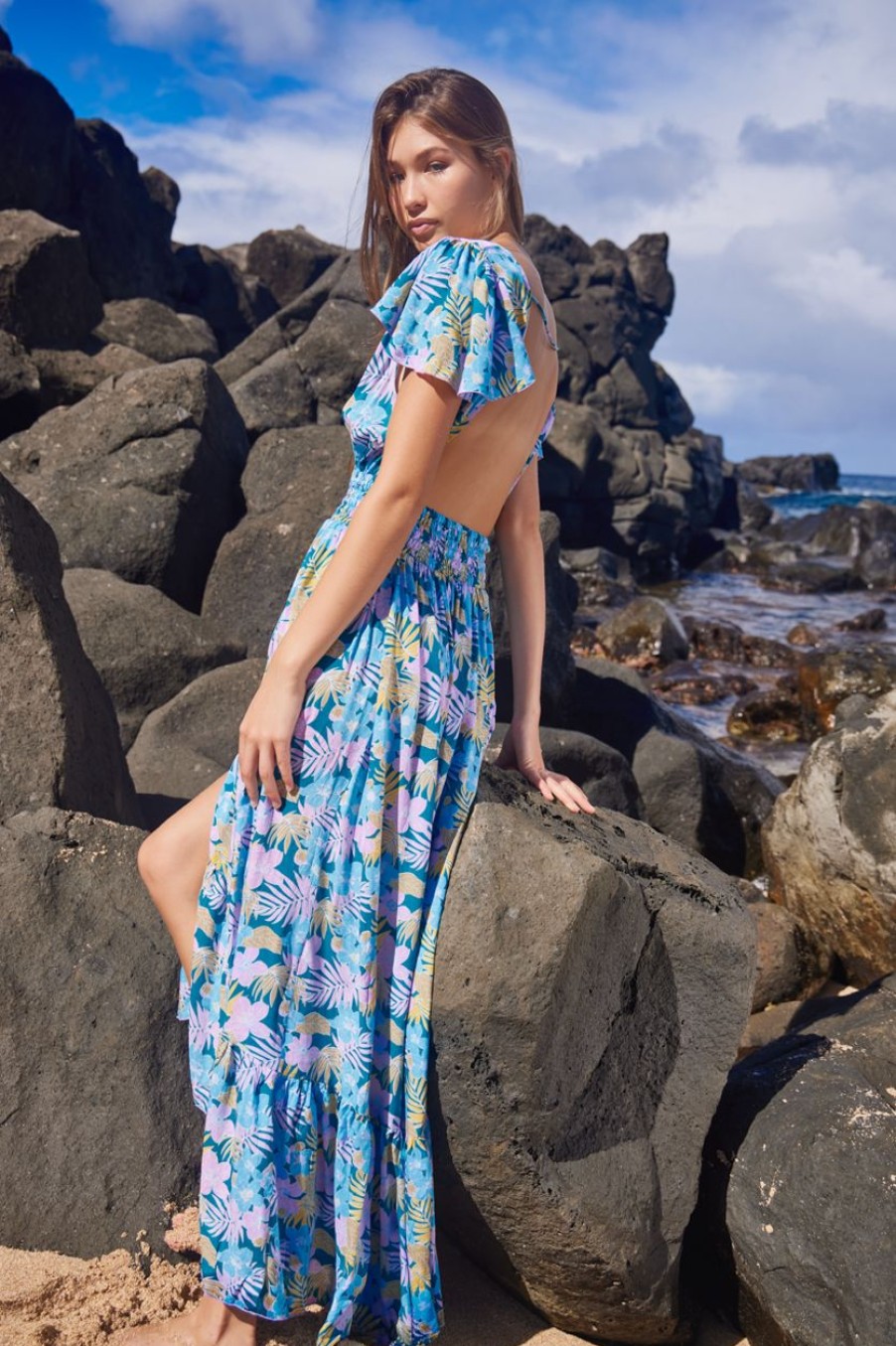 Women Tiare Hawaii Maxi Dresses | New Moon Maxi Dress