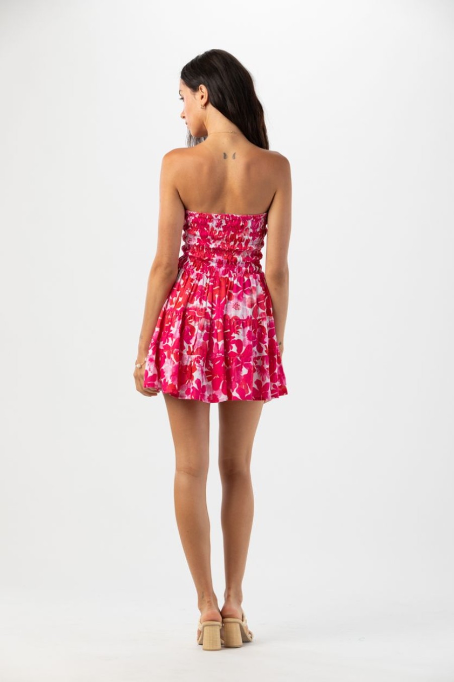 Women Tiare Hawaii Mini Dresses | Strawberry Wine Mini Dress