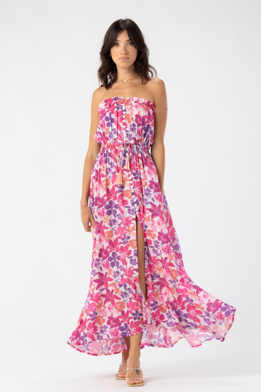 Women Tiare Hawaii Maxi Dresses | Ryden Maxi Dress Naturals