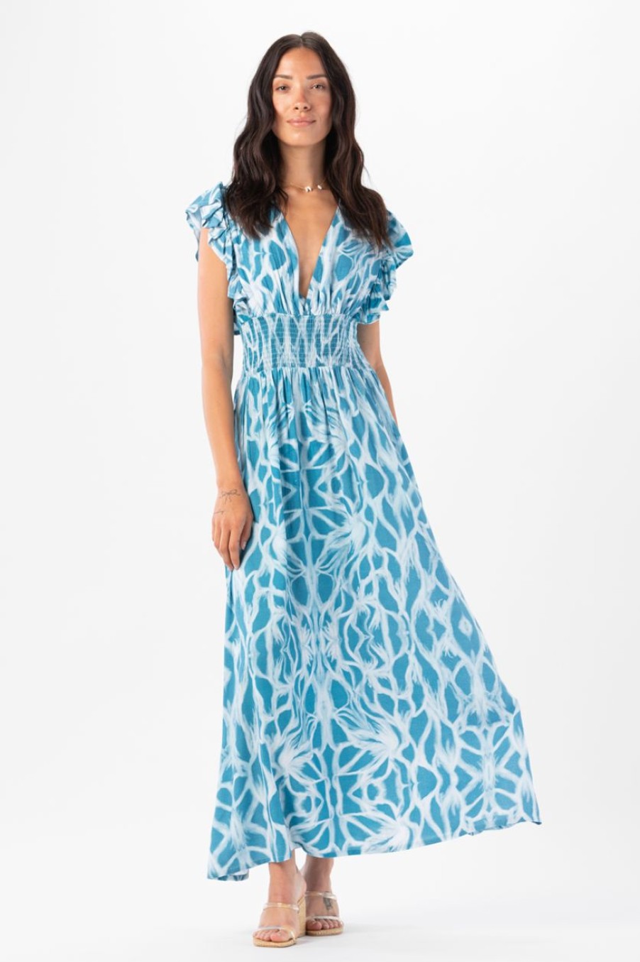 Women Tiare Hawaii Maxi Dresses | Dahlia Maxi Naturals